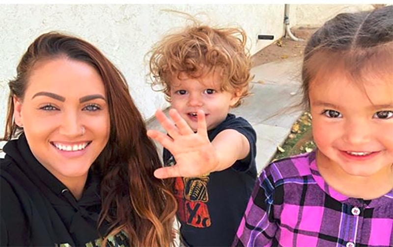 Happy mother and her cute toddler son and daughter at a Preschool & Daycare Serving Hesperia, CA